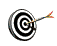 A target with an arrow in it