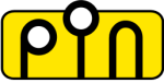 The pin interactive logo. The letters p i n