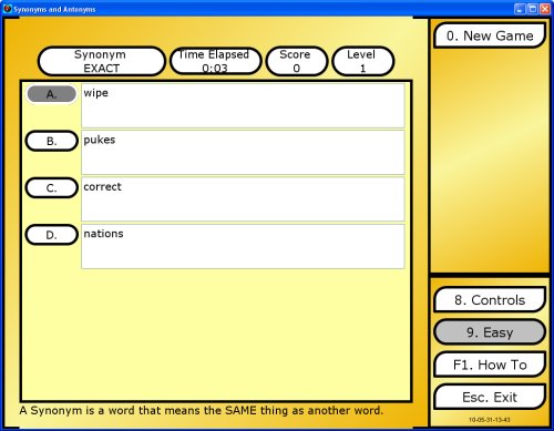 Screen shot from game
